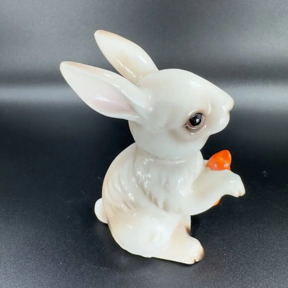 Vintage‎ Enesco Porcelain Bunny Rabbit Figurine Painted Made In Japan Figure VTG